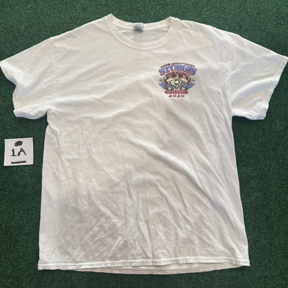 Sturgis Motorcycle Rally 2020 Shirt L South Dakota 80th Anniversary Biker